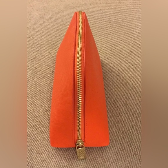 NWB Patek Philippe Orange Epsom Leather Zipper Cosmetic Makeup Bag, Case, Pouch - Picture 6 of 11